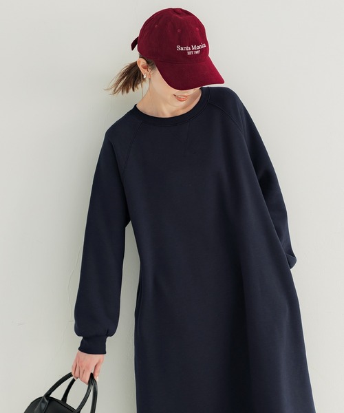coca(coca)(コカ)の「【DAILY WARM】裏起毛スウェットワンピース(ワンピース・レディース・オートミール/ネイビー・S/M/L)」の13枚目の写真