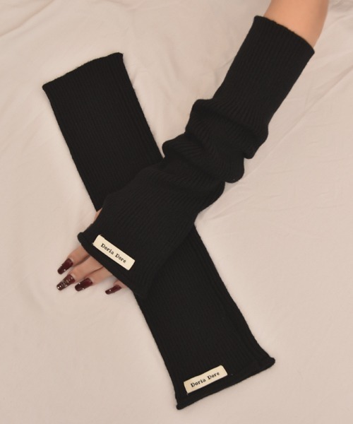 VIBGYOR Women（ヴィブジョー　ウィメン）の「【float】《推し活/推しカラー/メンカラ》リブニット デザイン アームカバー/アームウォーマー【12色展開】（アームカバー・レディース・パープル/ホワイト/ブラウン/ピンク/レッド/ブラック/グレー/ブルー/ベージュ/グリーン・FREE）」の13枚目の写真