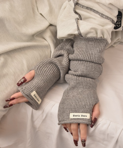 VIBGYOR Women（ヴィブジョー　ウィメン）の「【float】《推し活/推しカラー/メンカラ》リブニット デザイン アームカバー/アームウォーマー【12色展開】（アームカバー・レディース・パープル/ホワイト/ブラウン/ピンク/レッド/ブラック/グレー/ブルー/ベージュ/グリーン・FREE）」の16枚目の写真