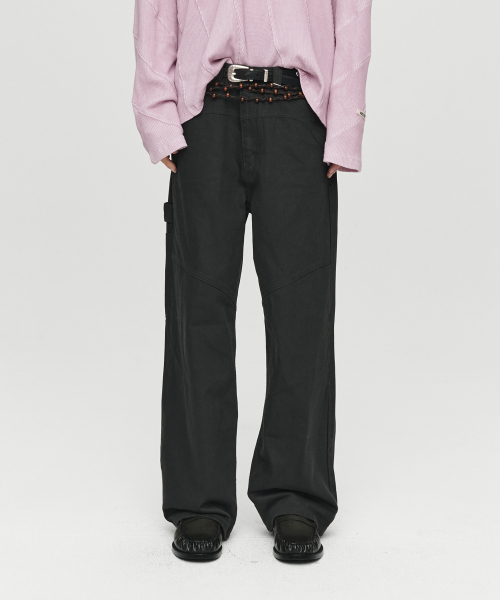 HEUTE(ホイテ)の「HET CURVE WIDE DENIM (GREY)(デニムパンツ・メンズ・グレー・MEDIUM/LARGE)」の1枚目の写真