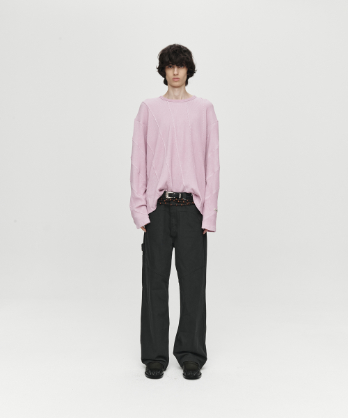 HEUTE(ホイテ)の「HET CURVE WIDE DENIM (GREY)(デニムパンツ・メンズ・グレー・MEDIUM/LARGE)」の4枚目の写真