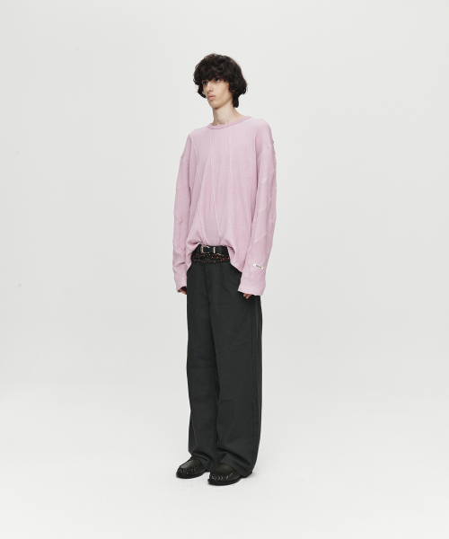 HEUTE(ホイテ)の「HET CURVE WIDE DENIM (GREY)(デニムパンツ・メンズ・グレー・MEDIUM/LARGE)」の5枚目の写真