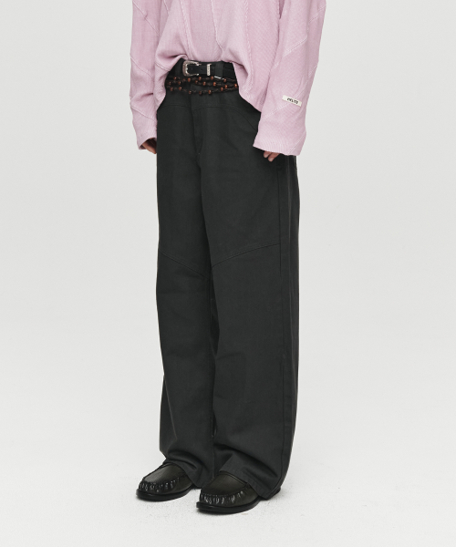 HEUTE(ホイテ)の「HET CURVE WIDE DENIM (GREY)(デニムパンツ・メンズ・グレー・MEDIUM/LARGE)」の7枚目の写真