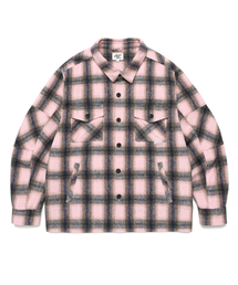 CHECK SHIRT JACKET PINK(CV2EFUW320A)