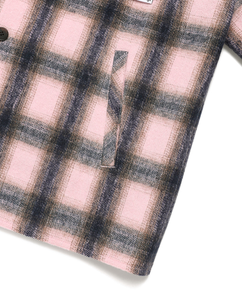 Cavish(カビシ)の「CHECK SHIRT JACKET PINK(CV2EFUW320A)(シャツ/ブラウス・レディース・ピンク・MEDIUM/LARGE)」の5枚目の写真