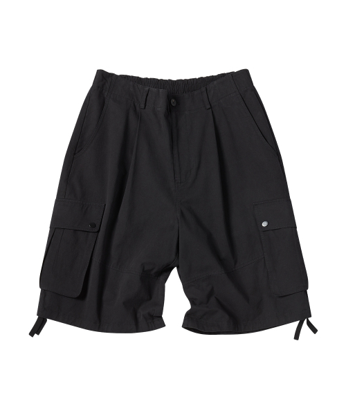 COMONINOZ（コモニノズ）の「BERMUDA CARGO PANTS [BLACK]（その他パンツ・メンズ・ブラック・MEDIUM/LARGE/SMALL）」の2枚目の写真