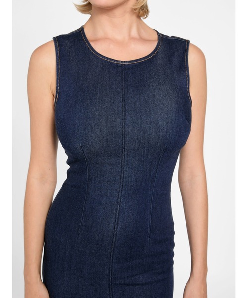 Guess（ゲス）の「SL Dahlia Denim Dress ワンピース（ワンピース・レディース・インディゴブルー・X-SMALL/SMALL/MEDIUM）」の9枚目の写真