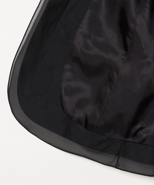 UNITED ARROWS（ユナイテッドアローズ）の「オーガンジー コンビ ジャケット（ノーカラージャケット・レディース・ブラック/オフホワイト・38/36）」の21枚目の写真