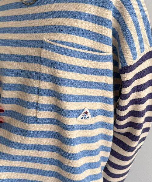 fredy emue（フレディエミュ）の「【GEVACO/ゲバコ】ボーダーニットプルオーバー（ニット/セーター・レディース・ブラック系その他/ブラック系その他2/レッド系その他/ブルー系その他・38）」の22枚目の写真