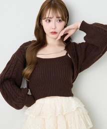 one after another NICE CLAUP | ケーブルニットアンサンブル(アンサンブル)