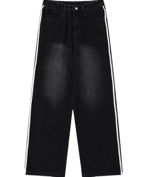 SHIBUYA Zy.（シブヤジー）の「Mono Pulseサイドラインデニム（その他パンツ・メンズ・サックスブルー/ブラック・S/M/L/XL）」の6枚目の写真