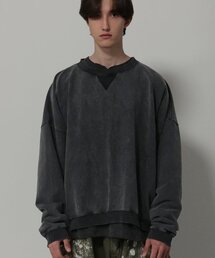 AGINGCCC（エージングシーシーシー）の「r02 fading sports sweatshirt black（スウェット）」