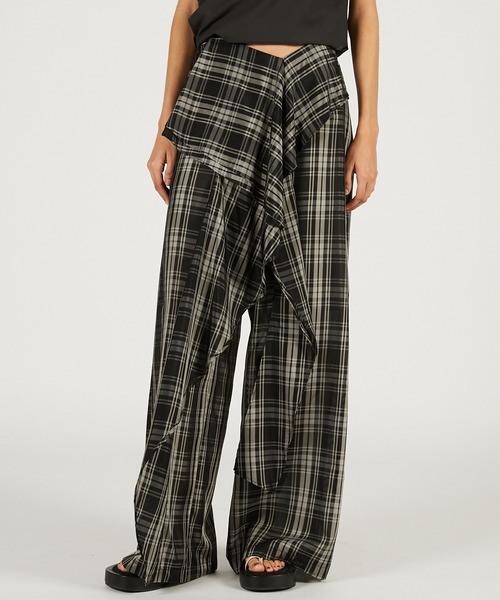 PRANK PROJECT（プランクプロジェクト）の「【Pre-Order】ウェーブドレープパンツ / Wave Drape Pants（その他パンツ・レディース・ブラック/マルチ/ベージュ・36/38）」の3枚目の写真