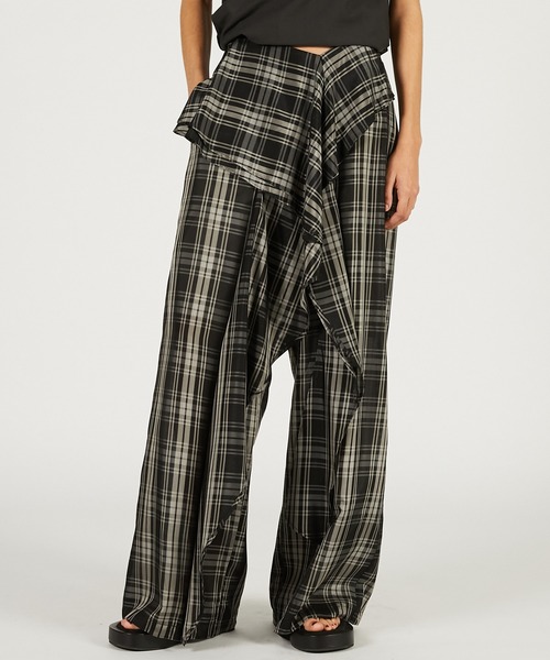 PRANK PROJECT（プランクプロジェクト）の「【Pre-Order】ウェーブドレープパンツ / Wave Drape Pants（その他パンツ・レディース・ブラック/マルチ/ベージュ・36/38）」の7枚目の写真