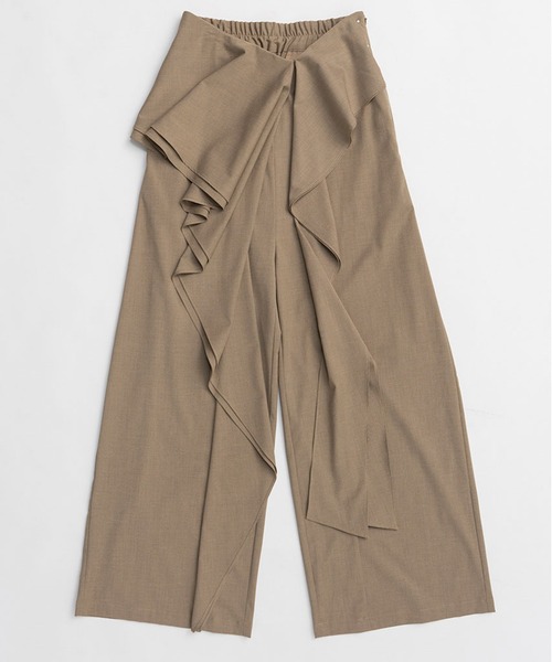 PRANK PROJECT（プランクプロジェクト）の「【Pre-Order】ウェーブドレープパンツ / Wave Drape Pants（その他パンツ・レディース・ブラック/マルチ/ベージュ・36/38）」の12枚目の写真