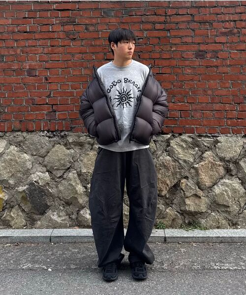 COSO(コソ)の「ビーチアートワークロングスリーブ(グレー)(Tシャツ/カットソー・レディース・グレー・LARGE/MEDIUM)」の4枚目の写真