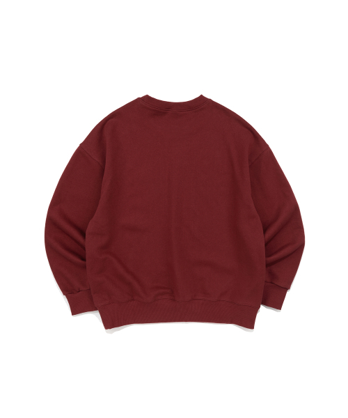 BECANVAS(ビキャンバス)の「BECANVAS OVERFIT MTM (BURGUNDY)(スウェット・メンズ・バーガンディー・SMALL/MEDIUM/LARGE/X-LARGE)」の2枚目の写真