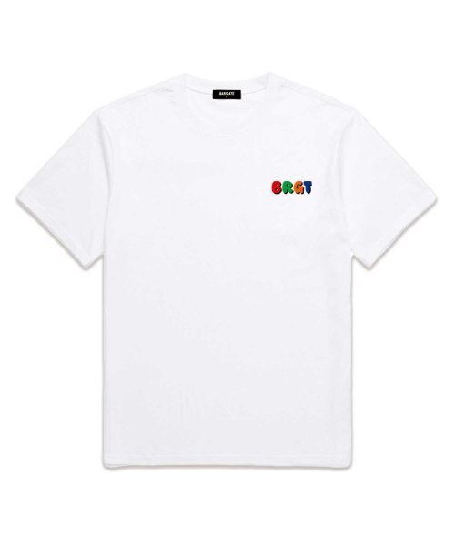 BARIGATE(バリゲート)の「レインボーロゴ 半袖Tシャツ (BS012) ホワイト(Tシャツ/カットソー・レディース・その他・SMALL/MEDIUM/LARGE/X-LARGE/XX-LARGE)」の1枚目の写真