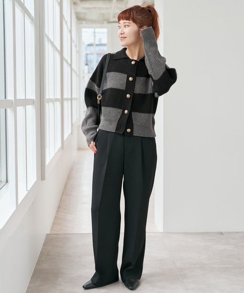 Spick & Span（スピックアンドスパン）の「ラガーボーダーニットカーディガン（カーディガン/ボレロ・レディース・その他1/その他4・FREE）」の16枚目の写真