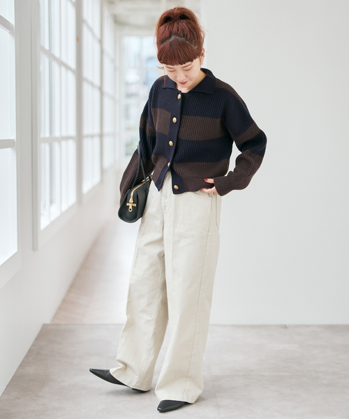 Spick & Span（スピックアンドスパン）の「ラガーボーダーニットカーディガン（カーディガン/ボレロ・レディース・その他1/その他4・FREE）」の17枚目の写真