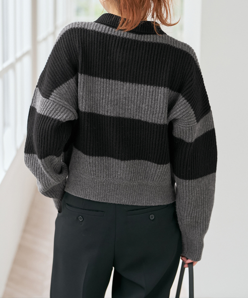 Spick & Span（スピックアンドスパン）の「ラガーボーダーニットカーディガン（カーディガン/ボレロ・レディース・その他1/その他4・FREE）」の20枚目の写真