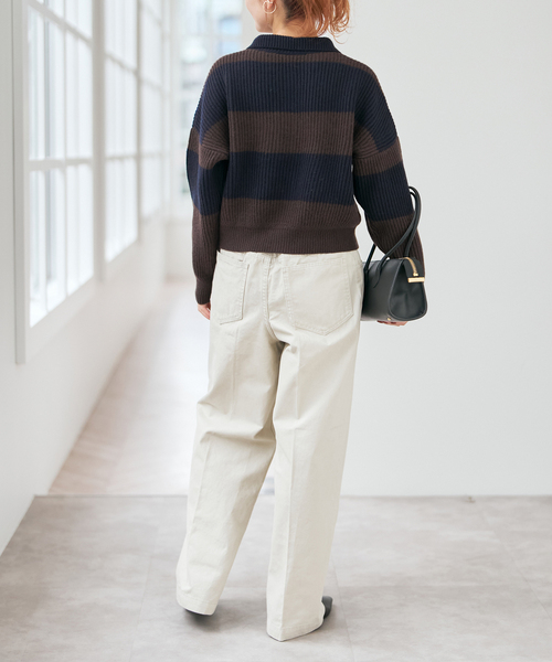 Spick & Span（スピックアンドスパン）の「ラガーボーダーニットカーディガン（カーディガン/ボレロ・レディース・その他1/その他4・FREE）」の3枚目の写真