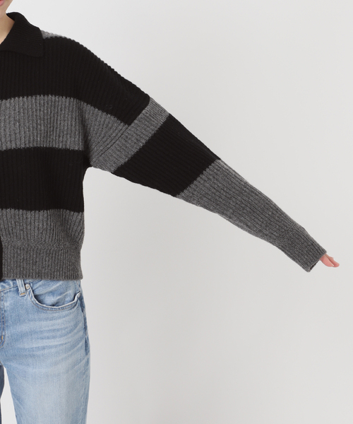 Spick & Span（スピックアンドスパン）の「ラガーボーダーニットカーディガン（カーディガン/ボレロ・レディース・その他1/その他4・FREE）」の9枚目の写真