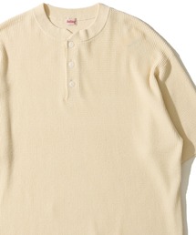 【25ss】【新品】Atlast&co ヘンリーネックTシャツ 38オートミール Healthknit】Henleyneck S/S Tee / ヘンリーネック ショートスリーブT