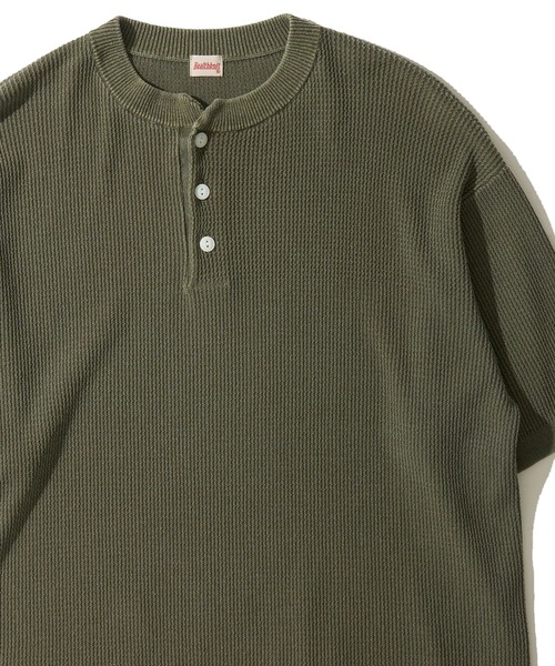 【新品未使用Sサイズ】T/C HENLEY NECK KNIT Healthknit】Henleyneck S/S Knit / ヘンリーネック ニットTシャツ（T