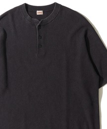 【Healthknit】Henleyneck S/S Knit / ヘンリーネック ニットTシャツ