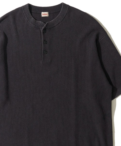 Healthknit】Henleyneck S/S Knit / ヘンリーネック ニットTシャツ（T