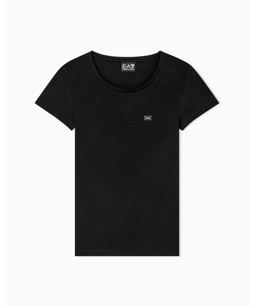 EMPORIO ARMANI EA7（エンポリオアルマーニイーエーセブン）の「<オンライン限定>【エンポリオ アルマーニ EA7】Core Lady Tシャツ スリムフィット ストレッチジャージー（Tシャツ/カットソー・レディース・ブラック/ライトグレー・LARGE/MEDIUM/SMALL/X-LARGE/X-SMALL）」の3枚目の写真