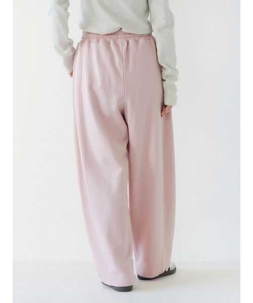 Ungrid（アングリッド）の「レイヤードデザインスウェットルーズパンツ（スウェットパンツ・レディース・ピンク/ライトグレー/アイボリー・FREE）」の14枚目の写真