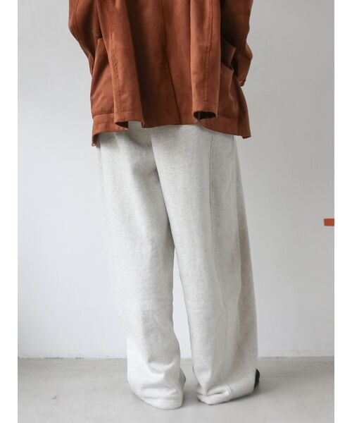 Ungrid（アングリッド）の「レイヤードデザインスウェットルーズパンツ（スウェットパンツ・レディース・ピンク/ライトグレー/アイボリー・FREE）」の20枚目の写真