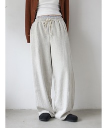 Ungrid | レイヤードデザインスウェットルーズパンツ(スウェットパンツ)