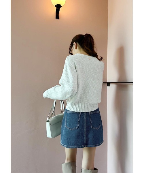 LUDICRUM(ルーディクルム)の「LD Back fringe denim skirt(デニムスカート・レディース・ブラック/ブルー・XS/S/M)」の13枚目の写真