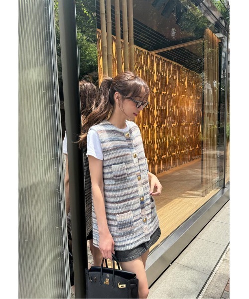 LUDICRUM(ルーディクルム)の「LD Back fringe denim skirt(デニムスカート・レディース・ブラック/ブルー・XS/S/M)」の7枚目の写真