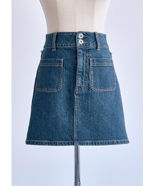 LUDICRUM(ルーディクルム)の「LD Back fringe denim skirt(デニムスカート・レディース・ブラック/ブルー・XS/S/M)」の15枚目の写真
