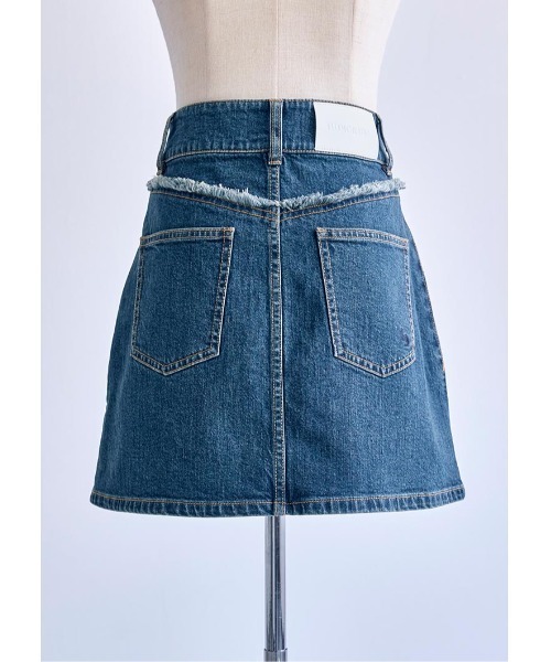 LUDICRUM(ルーディクルム)の「LD Back fringe denim skirt(デニムスカート・レディース・ブラック/ブルー・XS/S/M)」の16枚目の写真