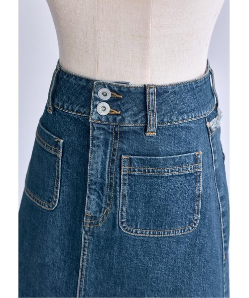 LUDICRUM(ルーディクルム)の「LD Back fringe denim skirt(デニムスカート・レディース・ブラック/ブルー・XS/S/M)」の17枚目の写真