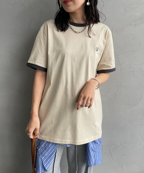 WEB先行予約】[FRED PERRY/フレッドペリー] 別注 ワンポイントロゴ刺繍