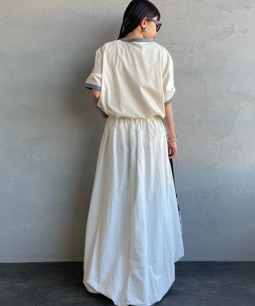 FRED PERRY（フレッドペリー）の「[FRED PERRY/フレッドペリー] 別注 ワンポイントロゴ刺繍 リンガーTシャツ（Tシャツ/カットソー・レディース・キャメル/オートミール/キナリ/ブラック・XS/XL/L/M/S）」の13枚目の写真