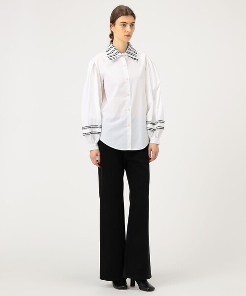 jupe by jackie(ジュップバイジャッキー)の「Jupe by Jackie GARCI シャツ(シャツ/ブラウス・レディース・ホワイト系その他・S)」の2枚目の写真