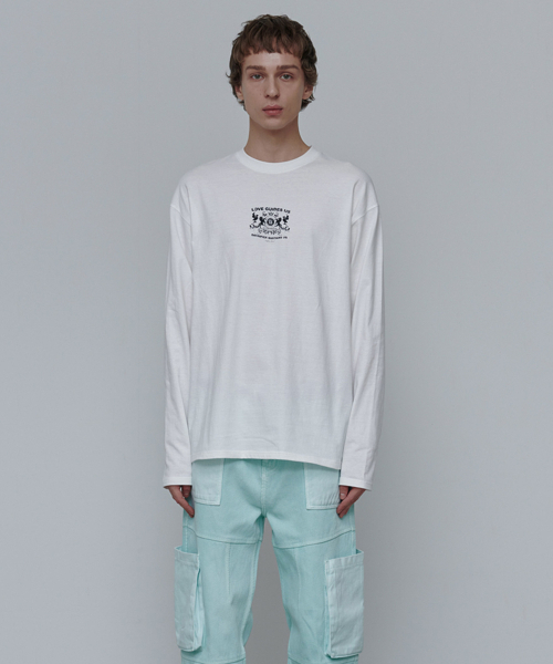 ANYTIME LOREAK(エニタイムロレーク)の「ROSE DYEING LONG SLEEVE-WHITE(Tシャツ/カットソー・レディース・その他・LARGE/MEDIUM)」の2枚目の写真