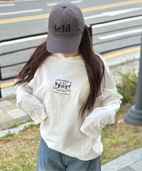 ANYTIME LOREAK(エニタイムロレーク)の「ROSE DYEING LONG SLEEVE-WHITE(Tシャツ/カットソー・レディース・その他・LARGE/MEDIUM)」の7枚目の写真