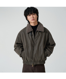 OWSA（オウサ）の「ファーカラームートンジャケット - カーキ（ムートンコート）」