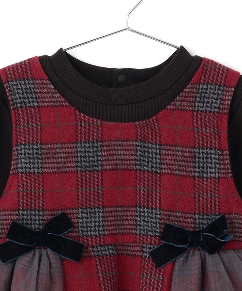 セール】【リンク】チェックドッキングチュニック（チュニック