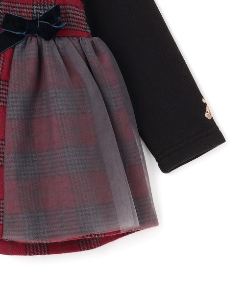 セール】【リンク】チェックドッキングチュニック（チュニック