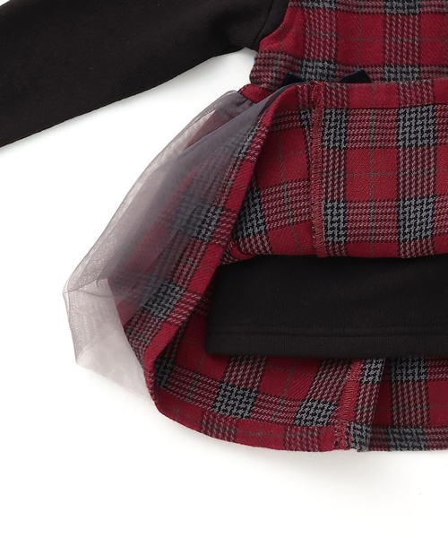 セール】【リンク】チェックドッキングチュニック（チュニック