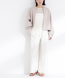 NATURAL BEAUTY BASIC | ◇サテンイージーパンツ(その他パンツ)